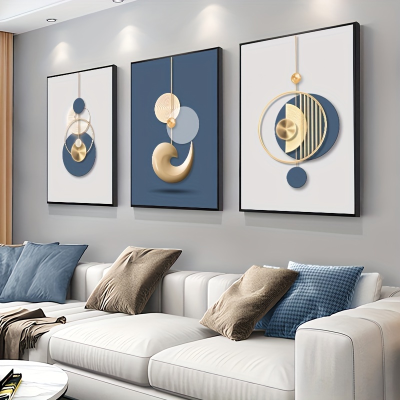Luxury Lifestyle Furniture - 3 pièces peinture d'art mural moderne