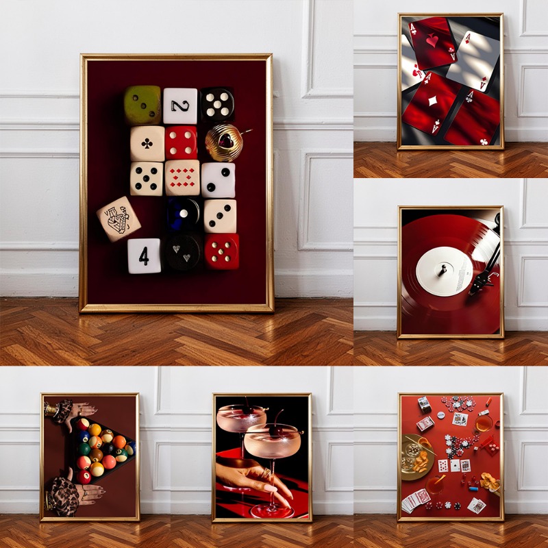 Affiche de jeu de poker et de  - Luxury Lifestyle Furniture avis et prix